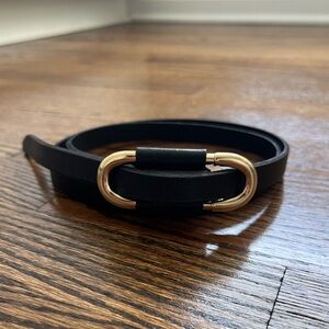 NWOT Anthropologie Black Wrap Belt
